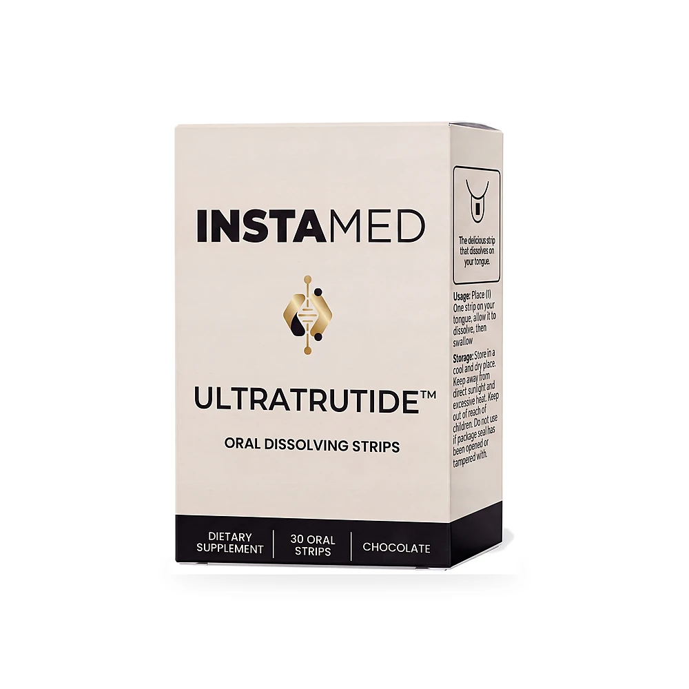 InstaMed Ultratrutide GLP-4 oral dissolving peptide strip box